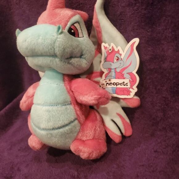 NWT Neopets Faerie Scorchio Plushie Limited Too Y2K Vintage Plush Fairy Dragon - Picture 5 of 11